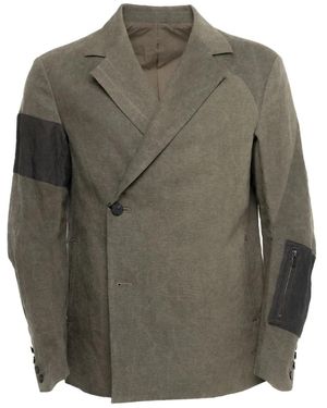 DEVOA Double-Breasted Jacket - Green