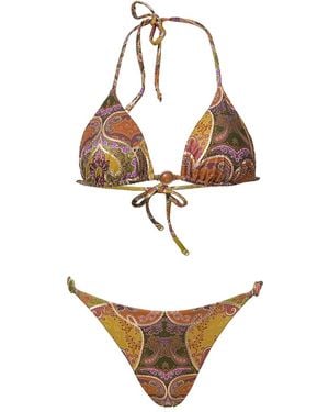 SOFIA ERHAN Rosie Bikini Mit Paisley-Print - Weiß