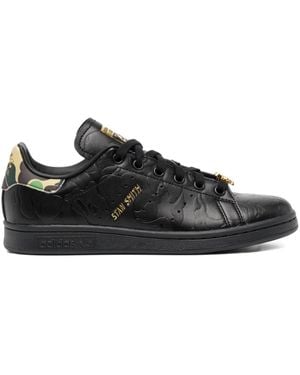 A Bathing Ape X Adidas Stan Smith Trainers - Black