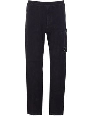 C.P. Company Elasticated-Waist Cargo Pants - Blue
