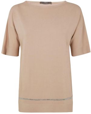 D.exterior ファインニット Tシャツ - ナチュラル