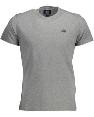 La Martina Chest Logo T-Shirt - Gray