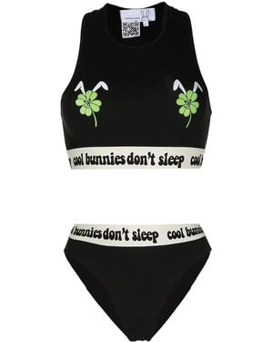 Natasha Zinko Lucky Crop Top Set - Black