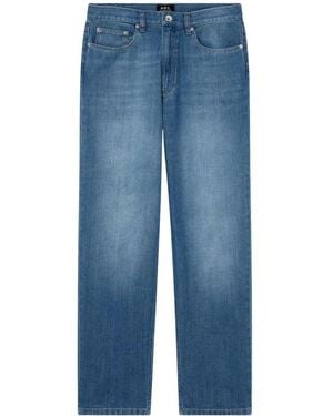 A.P.C. Martin Straight-Leg Jeans - Blue