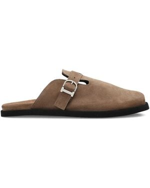 Iceberg Slipper Aus Leder - Braun