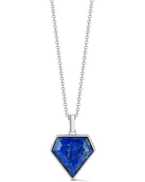 Mateo Pentagon Lapis Necklace - White