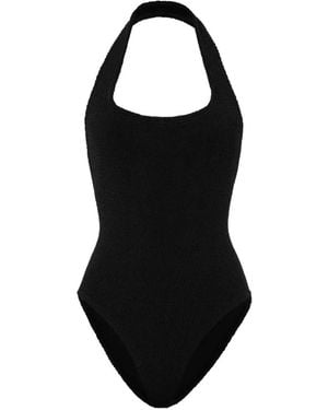 Hunza G Sandy Square-Neck Swimsuit - Black