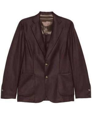 Barba Napoli Blazer Con Tasche - Marrone