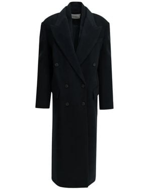 IVY & OAK Iocirce Double-Breasted Peaked-Lapel Coat - Black
