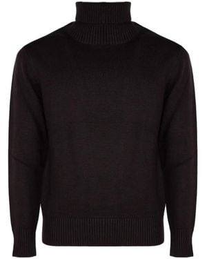 Kangra Roll-Neck Knitted Jumper - Black