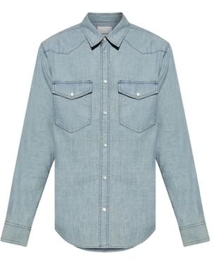 Isabel Marant Double-Pocket Cotton Shirt - Blue
