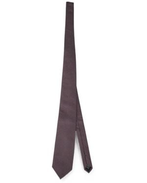 Pal Zileri Geometric-Pattern Tie - White