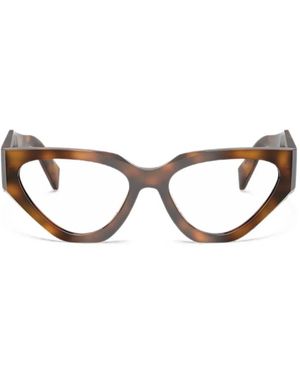 Prada Bril Met Cat-Eye Montuur - Wit
