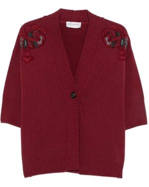 ERMANNO FIRENZE Floral-Embroidered Cardigan