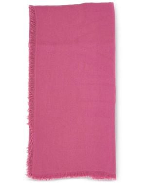 Max Mara Jacquard-Schal Mit Fransenbesatz - Pink