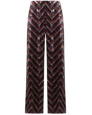 Pierre Louis Mascia Hose Mit Chevron-Muster - Pink