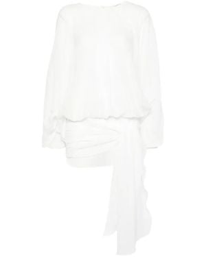 Christopher Esber Porto Tie-Waist Dress - White