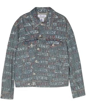 Lanvin Stamp Denim Jacket - Blue