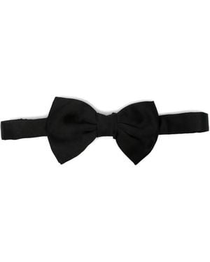 Corneliani Nœud Papillon À Design Noué - Black