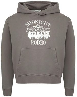 MIDNIGHT RODEO Graphic-Print Hoodie - Grey