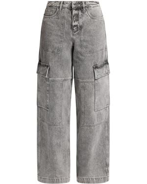 Michael Kors Wide-Leg Cargo Jeans - Grey