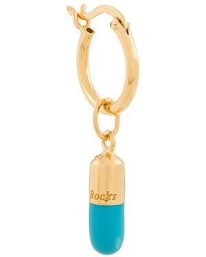 True Rocks Pill Hoop Earring - White