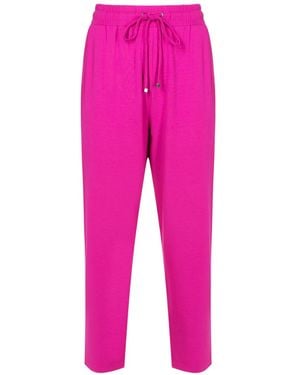 Lenny Niemeyer Drawstring-Waist Cropped Track Trousers - Pink
