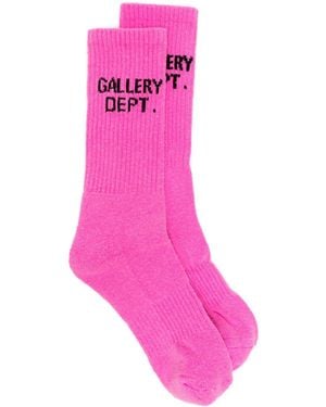 GALLERY DEPT. Calcetines Con Logo En Intarsia - Rosa