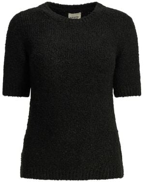 KHAITE Camiseta Cam De Manga Corta - Negro