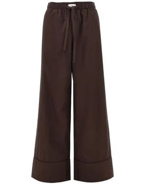 Entire studios Pantalon Palazzo À Lien De Resserrage - Brown