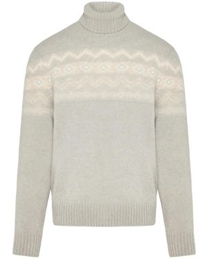 Eleventy Silk-Blend Sweater - White