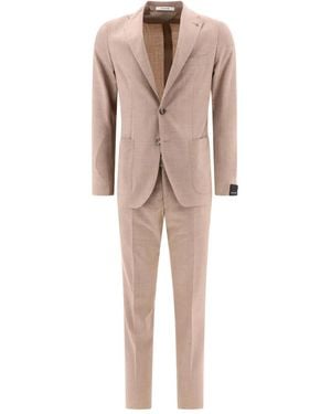 Tagliatore Single-Breasted Wool Suit - Natural