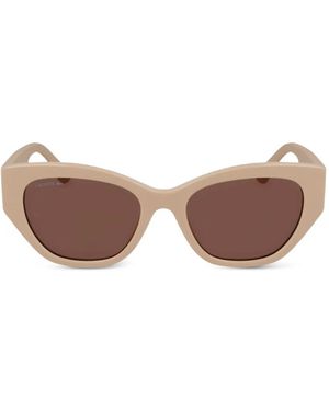 Lacoste Gafas De Sol Con Montura Cat Eye - Rosa