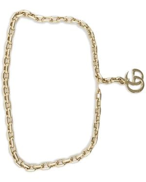 Gucci Gg チェーン ベルト - ホワイト