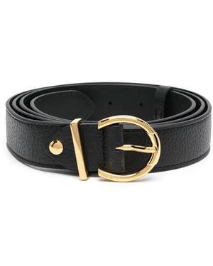 Coccinelle バックル レザーベルト - ブラック