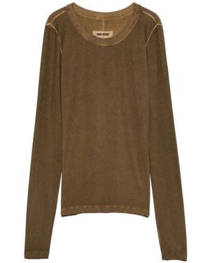 Uma Wang Crewneck Blouse - Green