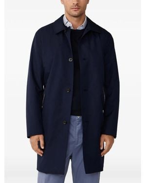 Hackett Belgravia Mac Coat - Blue