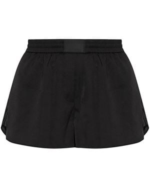 Helmut Lang ロゴパッチ ショートパンツ - ブラック