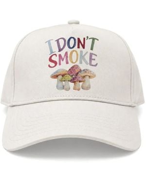Melt Graphic-Print Cotton Baseball Cap - White
