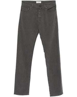 Jacob Cohen Button-Fly Five-Pocket Trousers - Grey