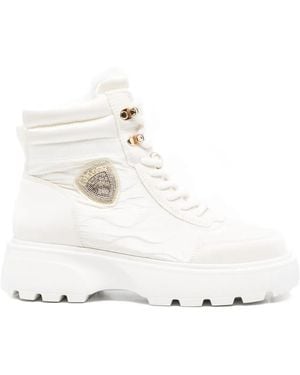 Blauer Botas con plataforma - Blanco