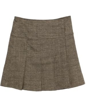 Our Legacy Girdle Pleated Skirt - Brown