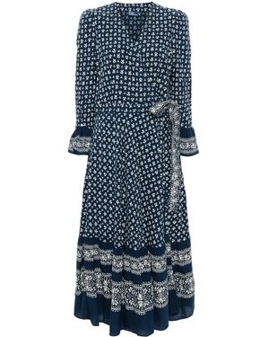 Polo Ralph Lauren Polka Dot Maxi Halter Dress in Black | Lyst