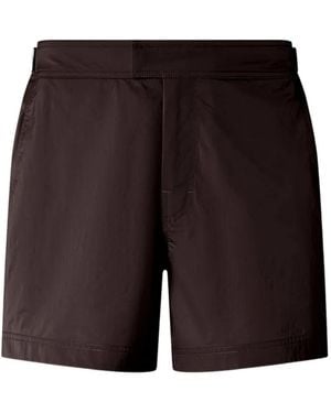 ZEGNA Road Brand Mark Swim Trunks - Black