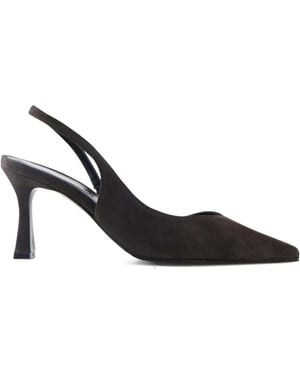 Notabene 70Mm Emira Pointed-Toe Suede Court Shoes - Black
