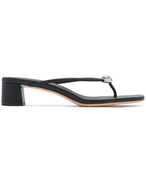 Loeffler Randall Odessa Embellished Leather Sandals - White