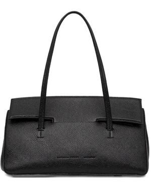 Liviana Conti Leather Tote Bag - Black