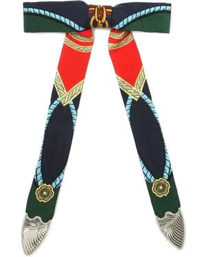 Toga Metal Ribbon Clip Tie - Green