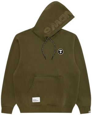 Aape By A Bathing Ape Logo-Patch Hoodie - Green