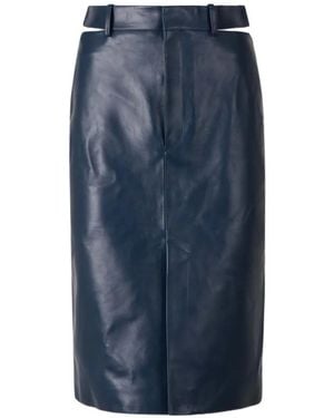 Jil Sander Rock Aus Leder - Blau